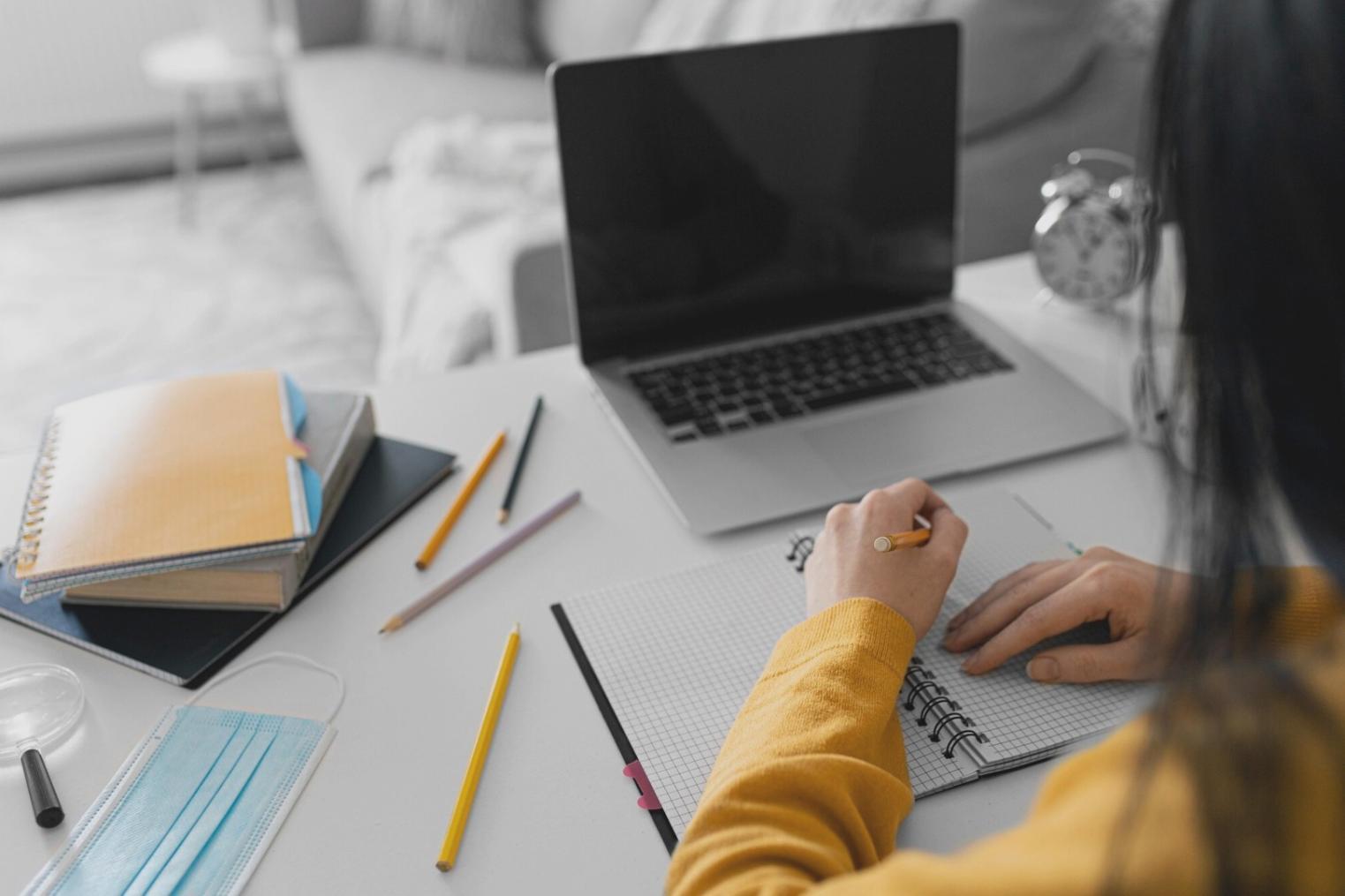 Entrepreneur reviewing financial documents and planning budget strategy